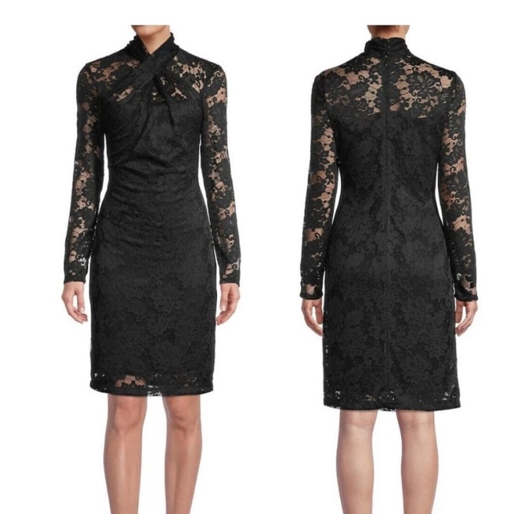 Elie Tehari Black Lace Dress